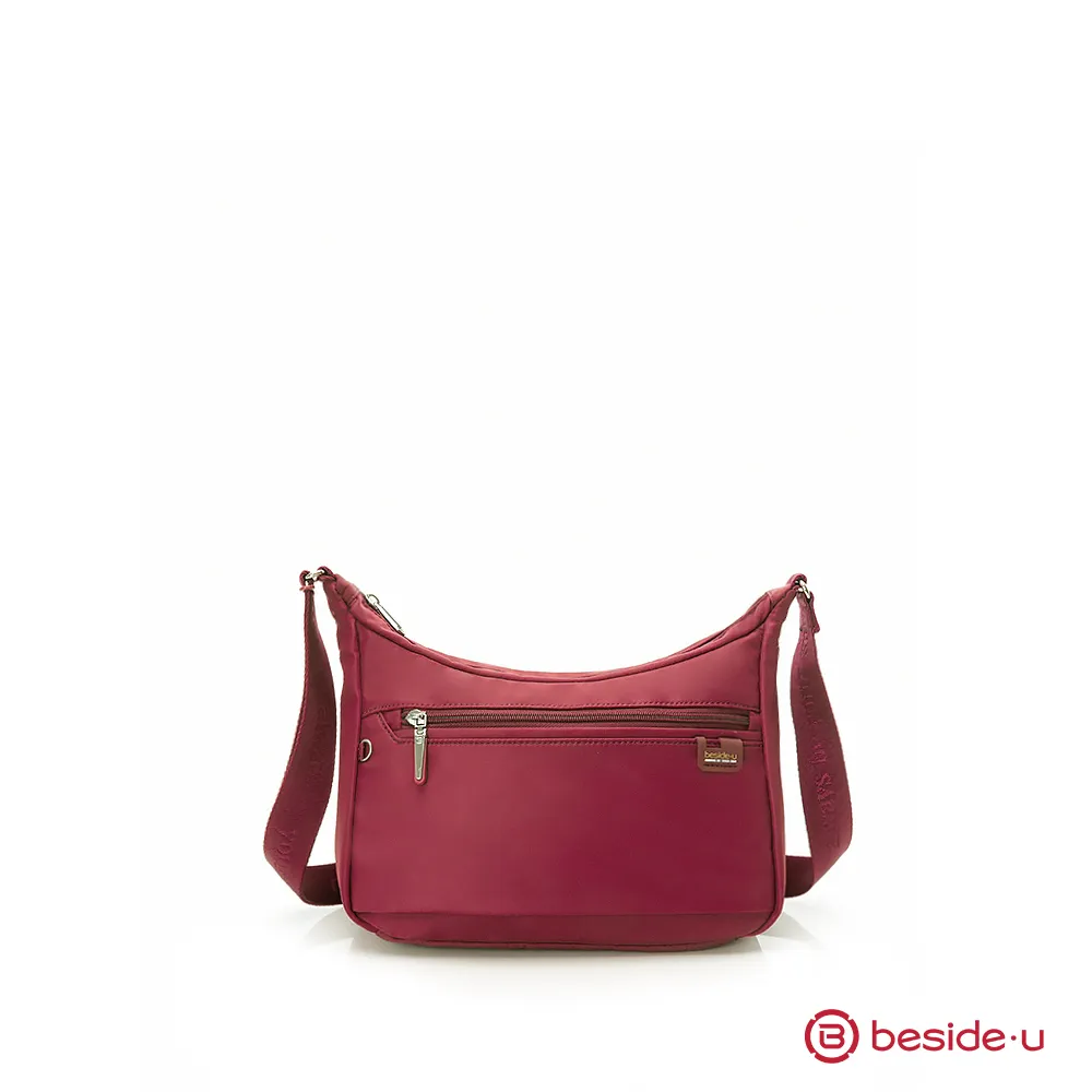 beside u 斜背包 防割包 休閒多格層側背包 簡約素面 橫式小包 黑 藍 灰 桃紅 BNU系列 歷史價格詳細信息