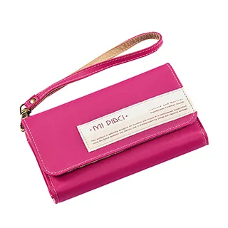 Mi Piaci 革物心語-Jet Set-證件套-布配皮款橫式-1085509-深咖 歷史價格詳細信息