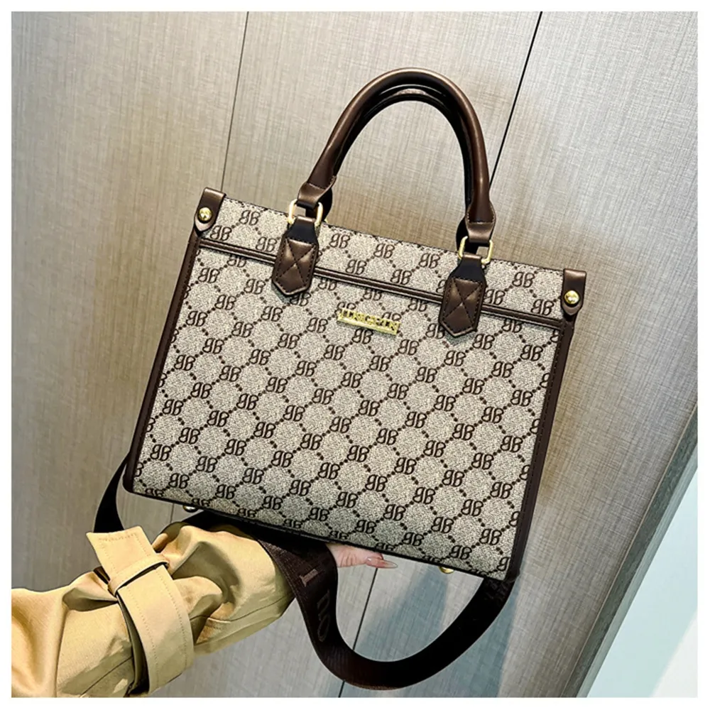 【伊卡柔Ikary】新款時尚百搭真皮女士托特包(6066酒紅) 歷史價格詳細信息