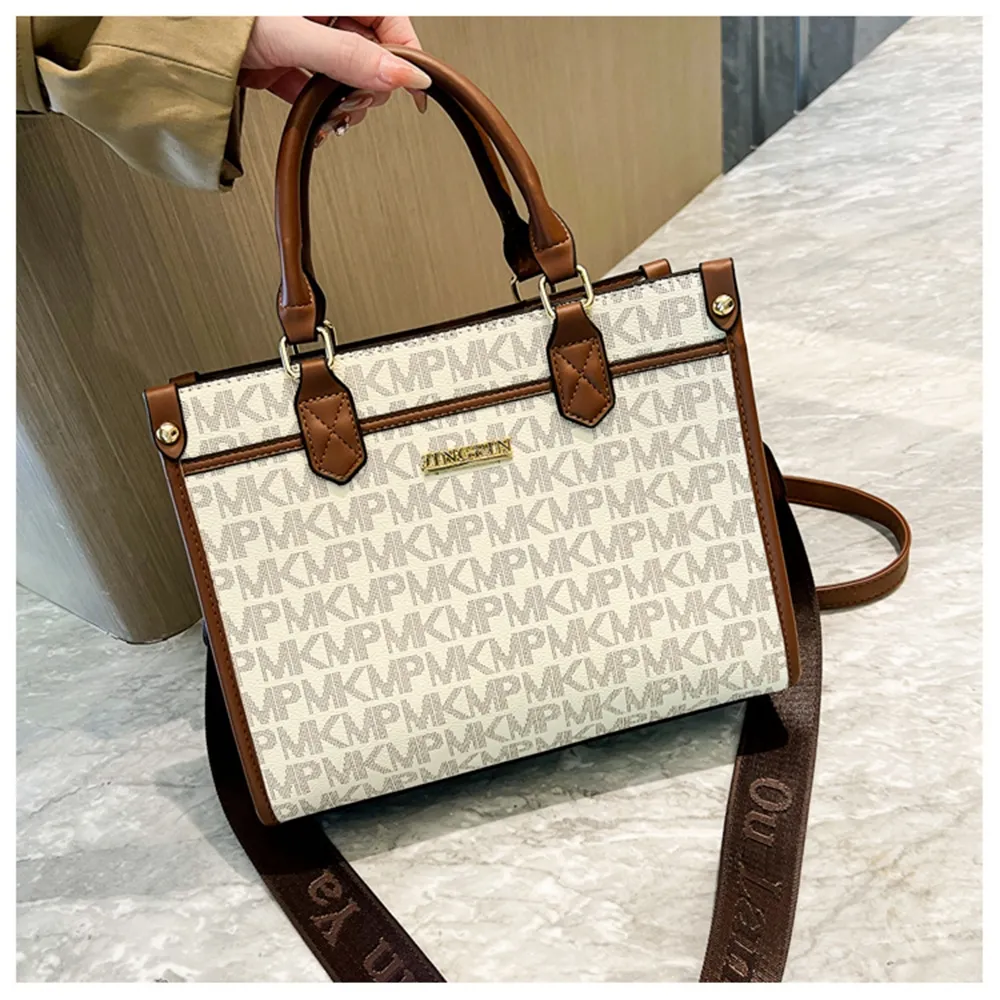 伊卡柔Ikary-質感V字壓紋簡約托特包附小零錢包N103淺棕 歷史價格詳細信息