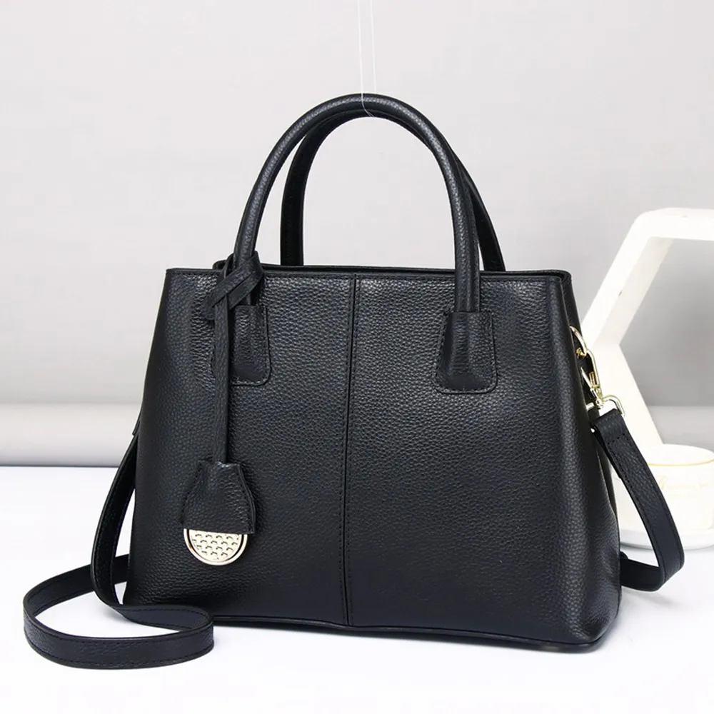 【伊卡柔Ikary】新款時尚百搭真皮女士托特包(6066酒紅) 歷史價格詳細信息