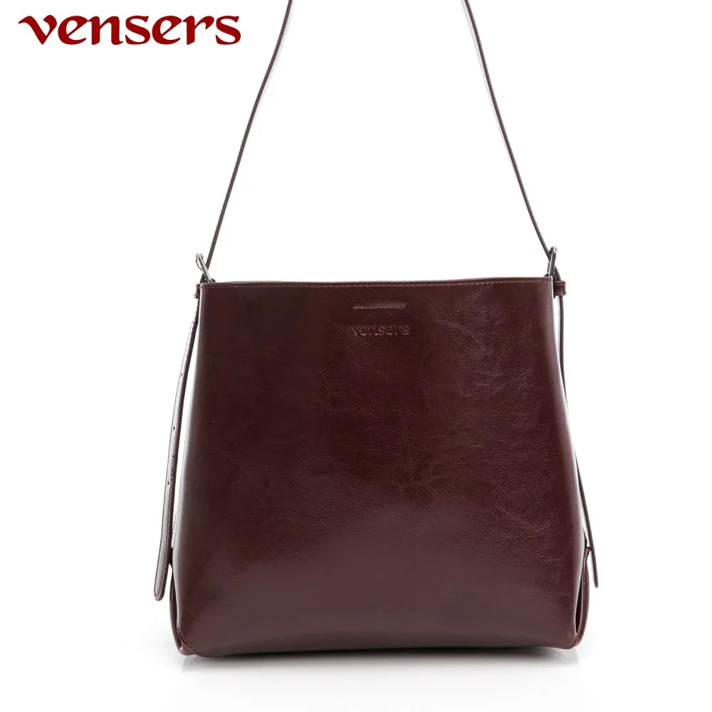 【vensers】小牛皮潮流個性包~肩背包(NE302503駝色) 歷史價格詳細信息