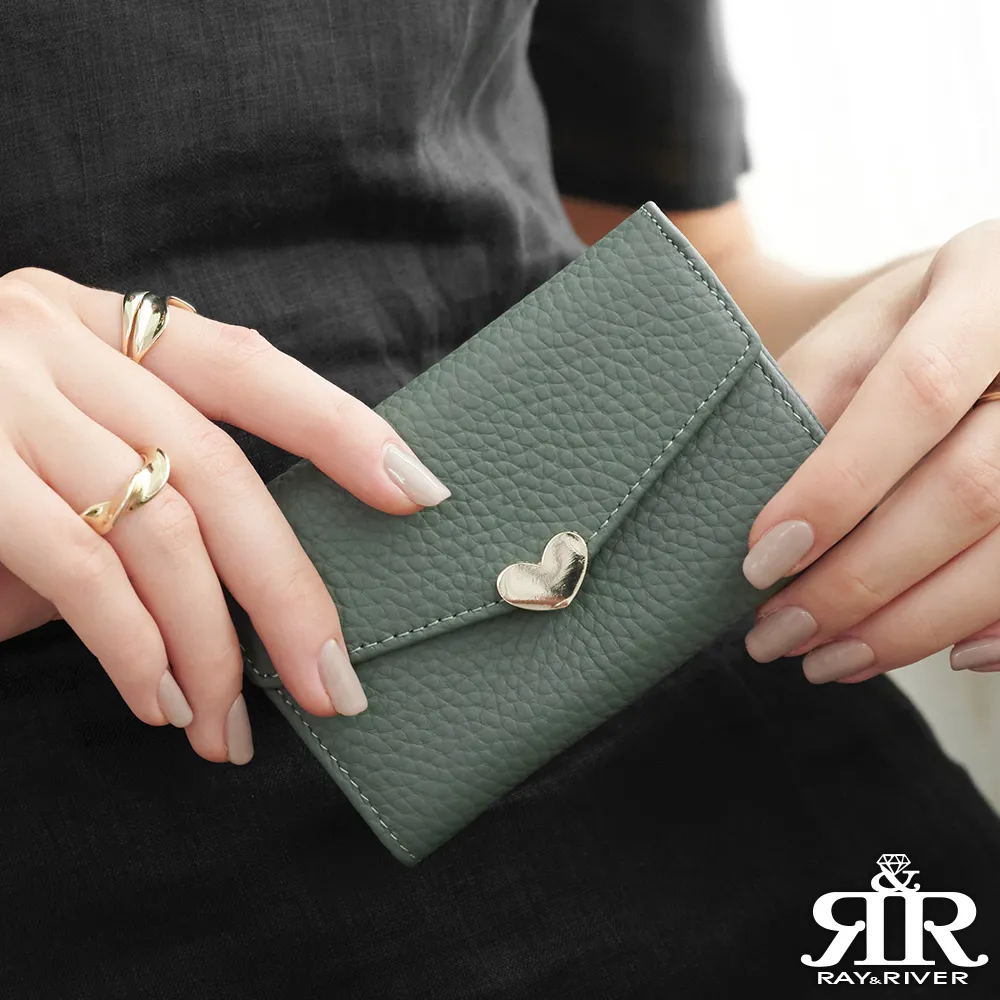 2R 頭層牛皮 Heart 迷你鑰匙設計短夾 莫綠 歷史價格詳細信息