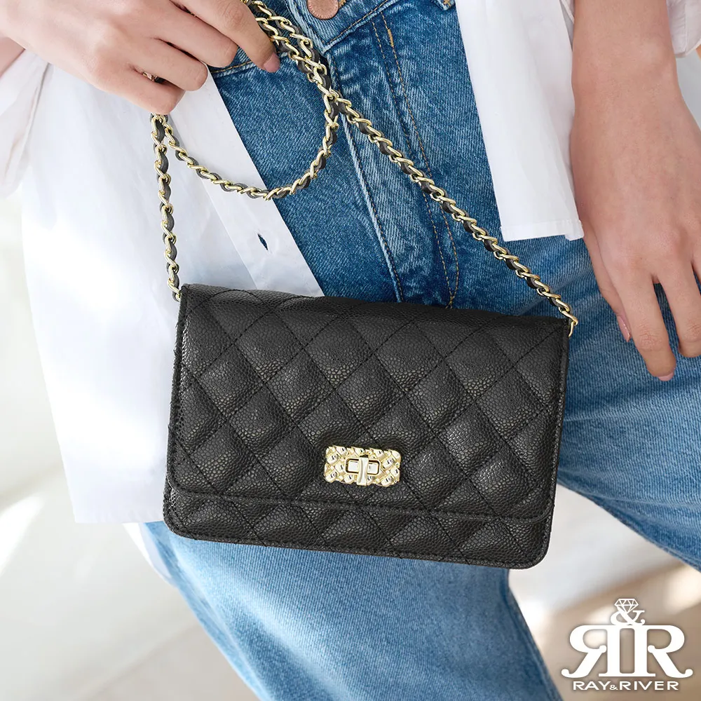 2R 魚子醬牛皮Trendy經典菱格三折短夾 星夜黑 歷史價格詳細信息