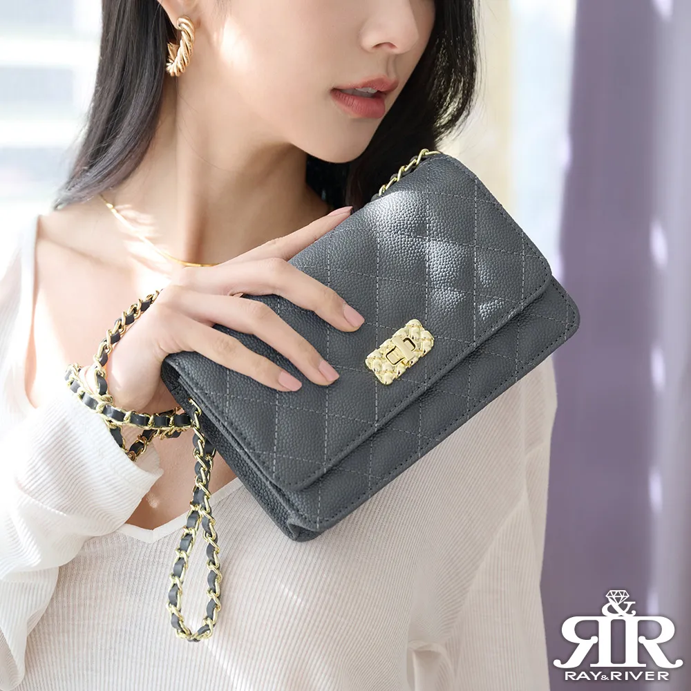 2R 魚子醬牛皮Trendy經典菱格三折短夾 星夜黑 歷史價格詳細信息