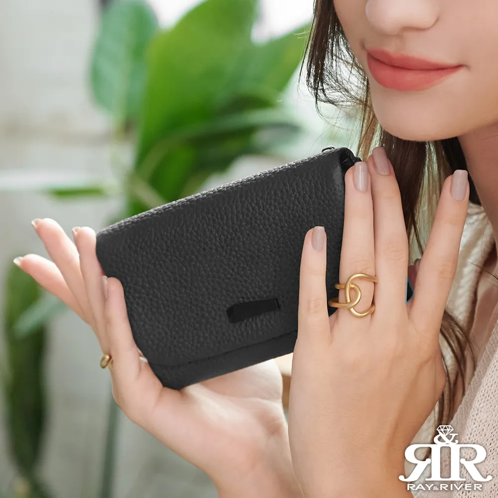 2R 芬芳牛皮Caviar菱格翻蓋斜背長夾 名媛黑 歷史價格詳細信息