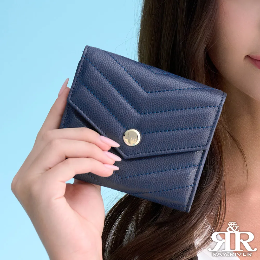 2R 魚子醬牛皮Trendy經典菱格三折短夾 星夜黑 歷史價格詳細信息