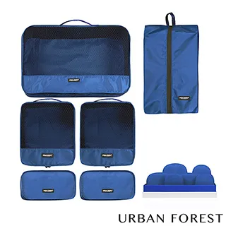 都市之森 樹-旅行收納袋6件組 (印花色) URBAN FOREST 行李收納包 衣物收納袋 歷史價格詳細信息