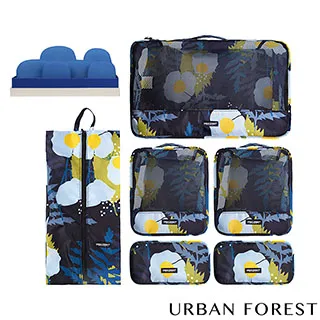 都市之森 樹-旅行收納袋6件組 (印花色) URBAN FOREST 行李收納包 衣物收納袋 歷史價格詳細信息