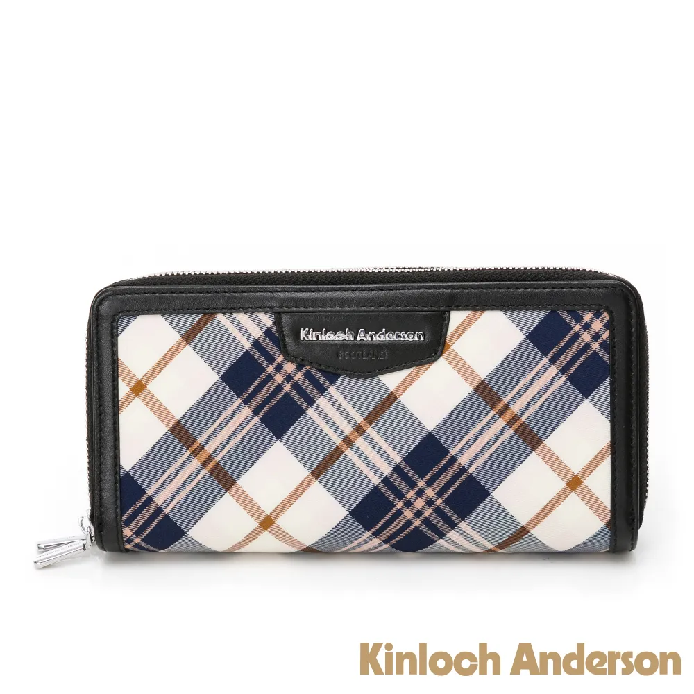 【金安德森】Tartan 單面扣基本款長夾-藍色 歷史價格詳細信息