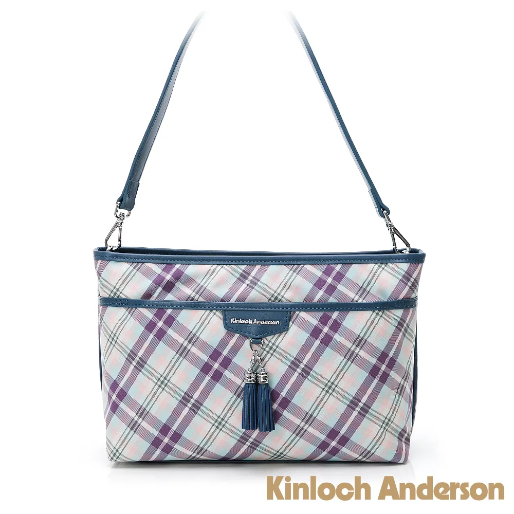 【金安德森】TASSEL 經典格紋2way側背/手提包(黑色) 歷史價格詳細信息