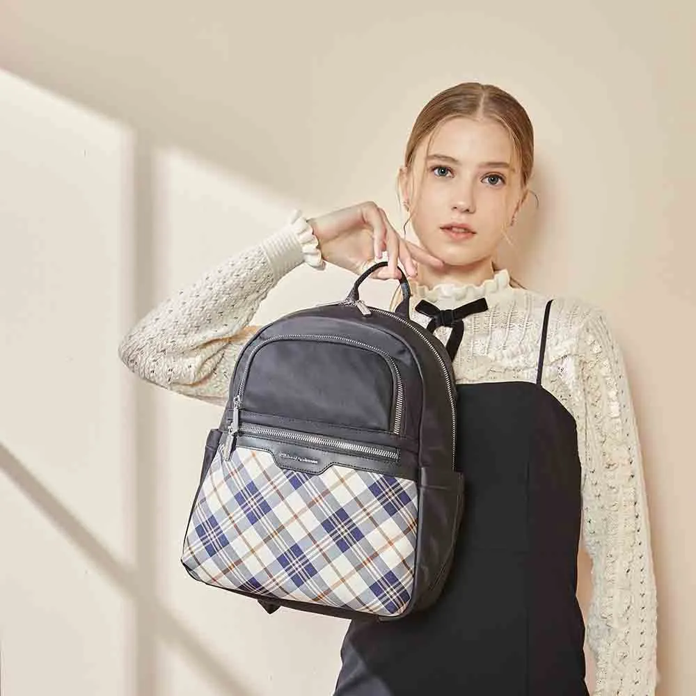 【金安德森】UNIQUE經典格紋 多功能隔層後背包-卡其色 歷史價格詳細信息