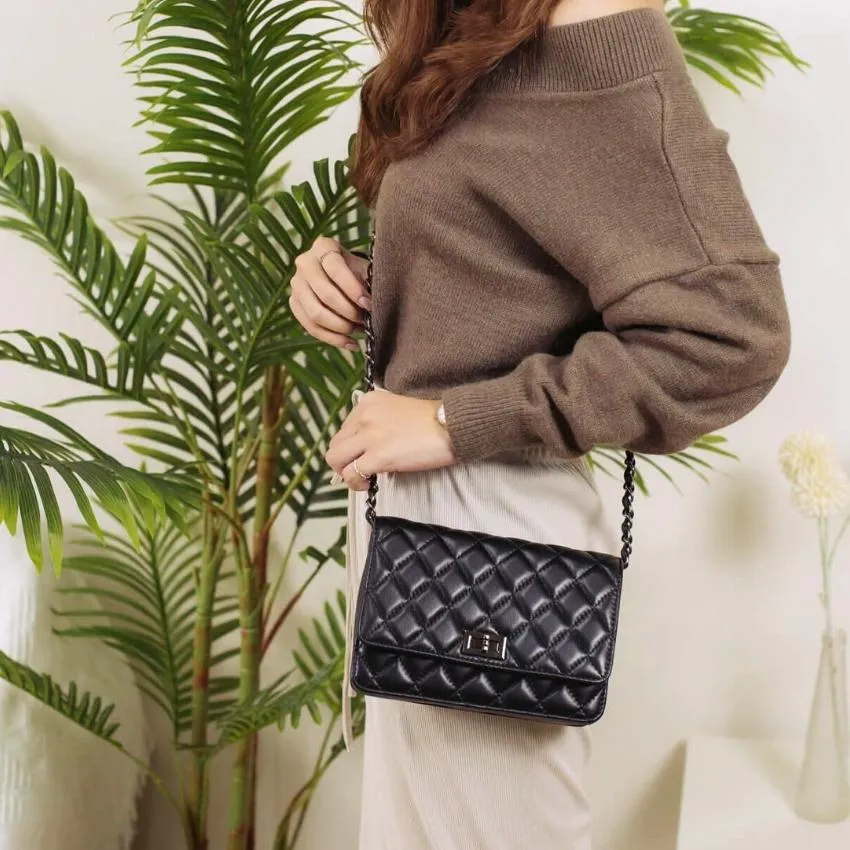 低調奢華小香款菱格紋晚宴包 韓版時尚鍊條單肩側背包 貴婦宴會包 手拿包 歷史價格詳細信息