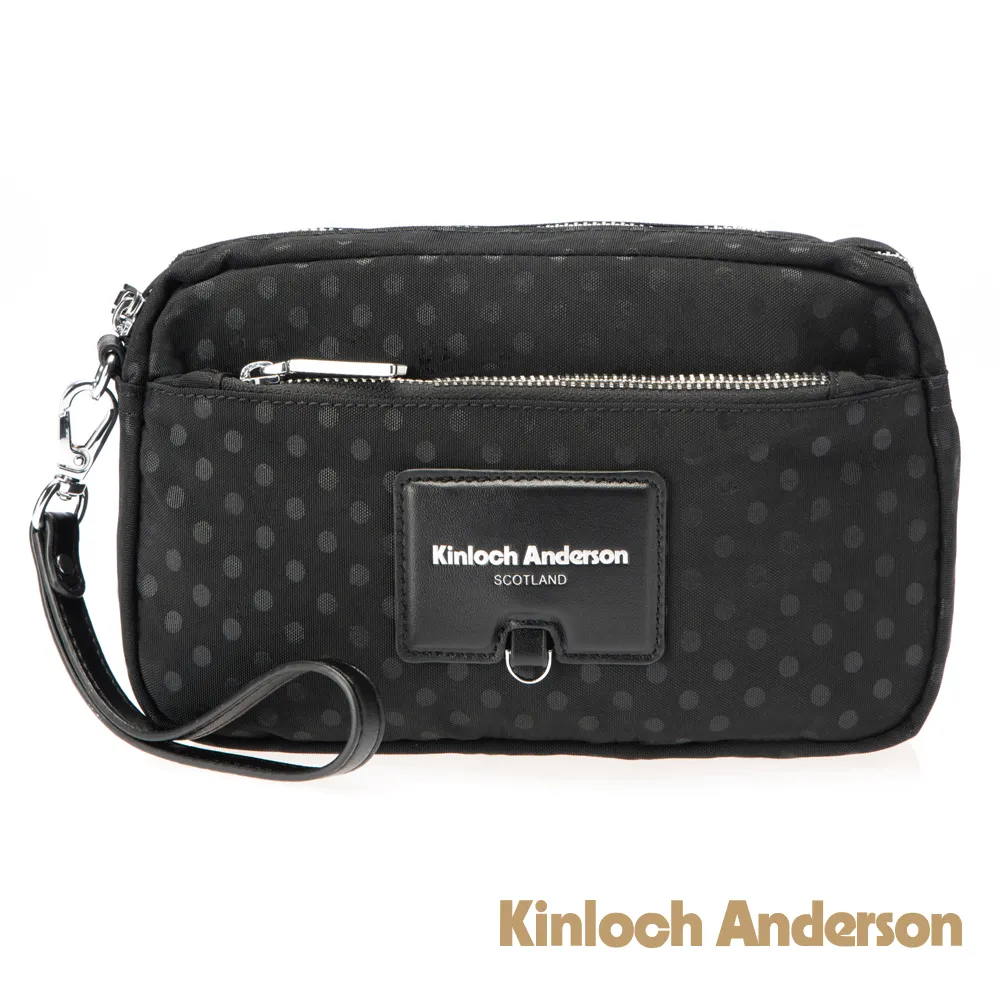 【金安德森】波點 雙層拉鍊收納包-黑色 歷史價格詳細信息