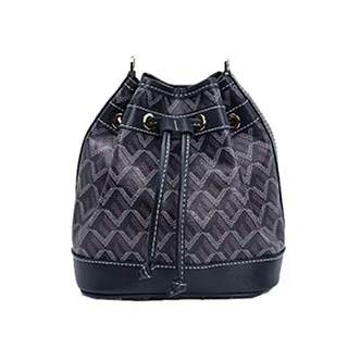 EMO 摩登格紋水桶包-經典黑 歷史價格詳細信息