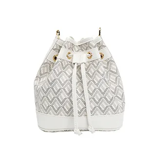 EMO 摩登格紋水桶包-經典黑 歷史價格詳細信息