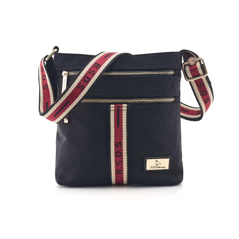 B.S.D.S冰山袋鼠 - 非常莓好 - 織帶拼接手提兩用包 - 共兩色【7012】 歷史價格詳細信息