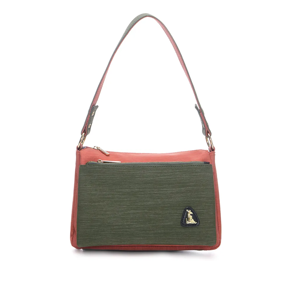 B.S.D.S冰山袋鼠 - 玩色主義 - 雙色多層百搭斜背包 - 共兩色【9008】 歷史價格詳細信息