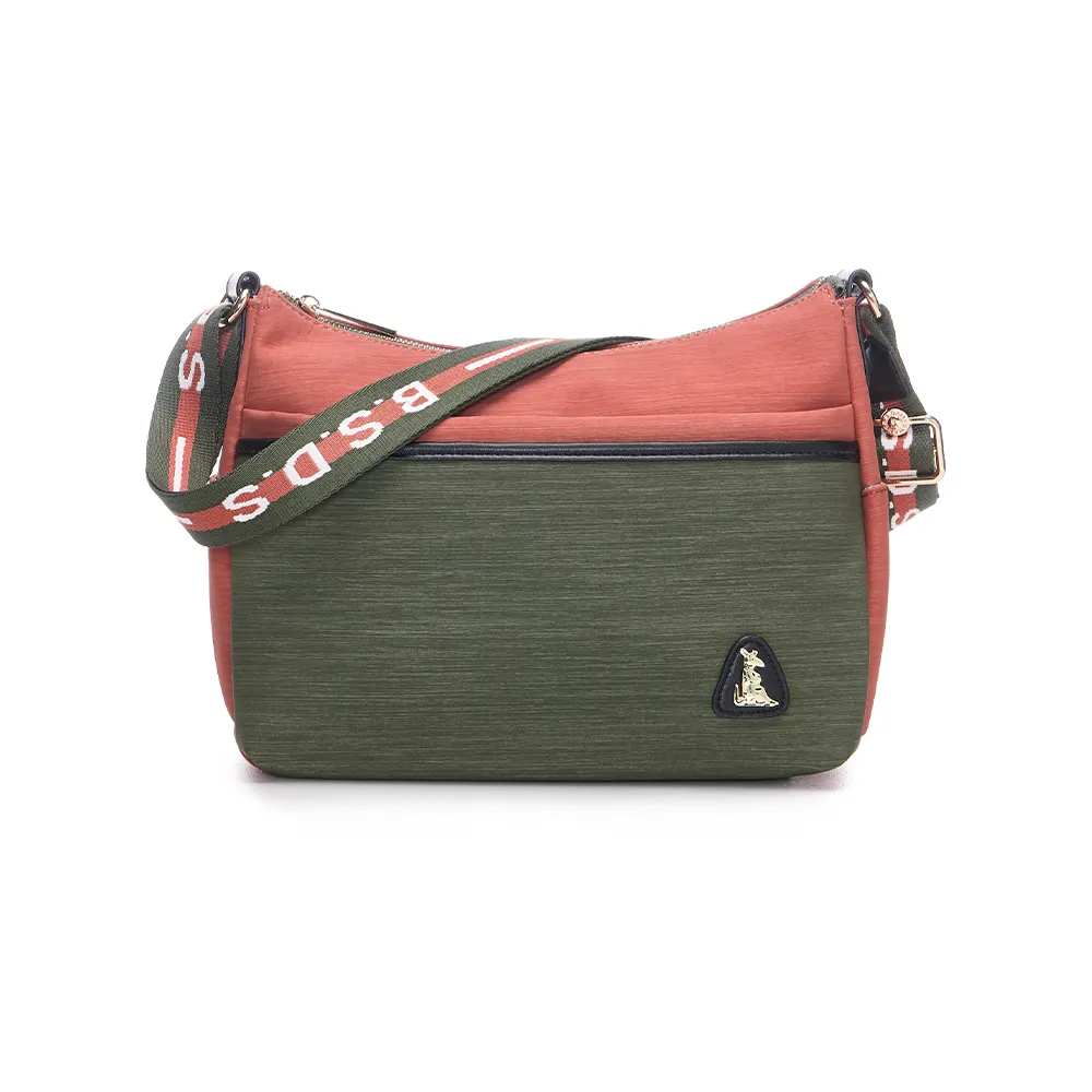 B.S.D.S冰山袋鼠 - 玩色主義 - 雙色多層百搭斜背包 - 共兩色【9008】 歷史價格詳細信息