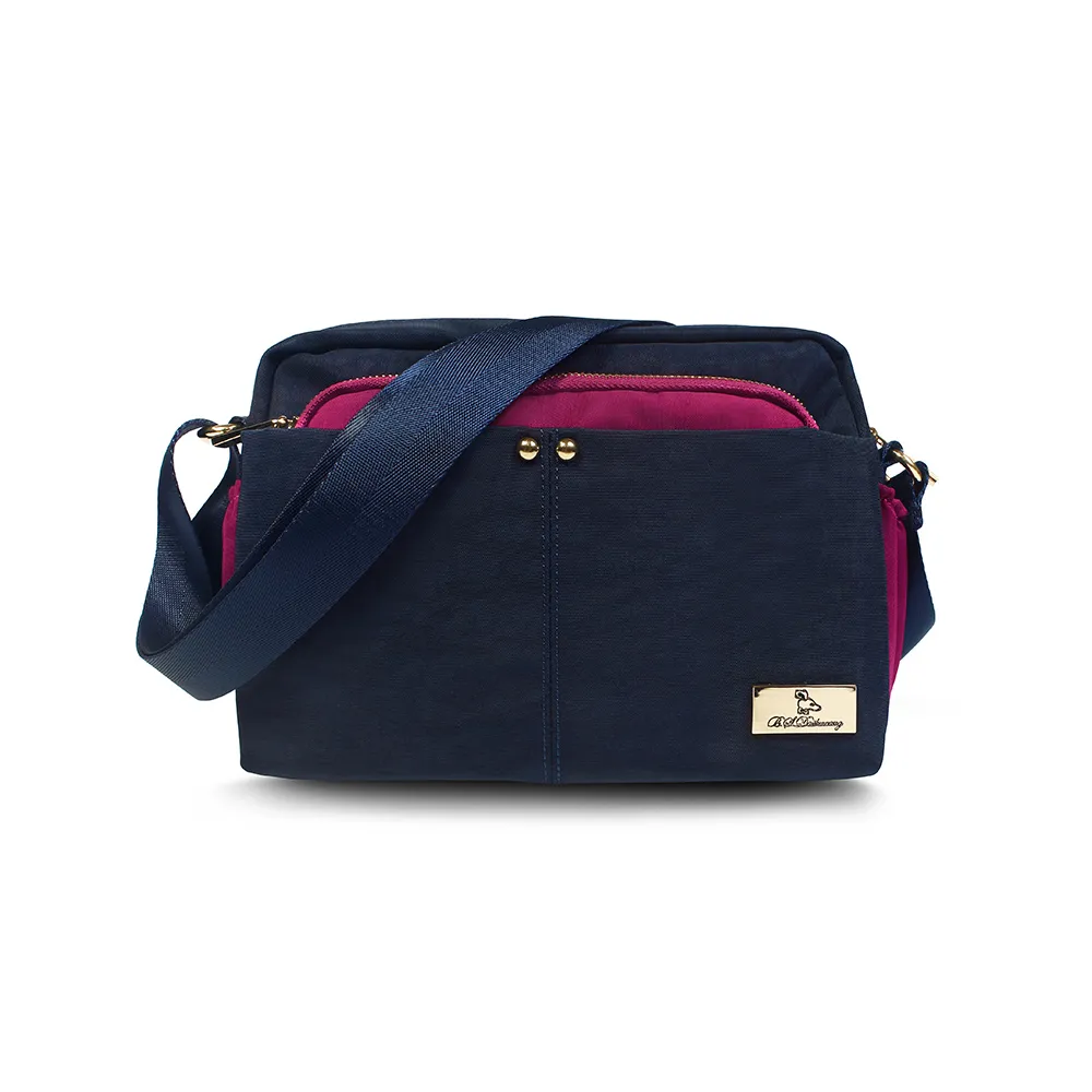 B.S.D.S冰山袋鼠 - 雙色聖代 - 玩色實搭多口袋收納後背包 - 藏青莓【F2506-BP】 歷史價格詳細信息