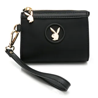 【PLAYBOY】零錢包附手挽帶 Breeze系列(黑色) 歷史價格詳細信息