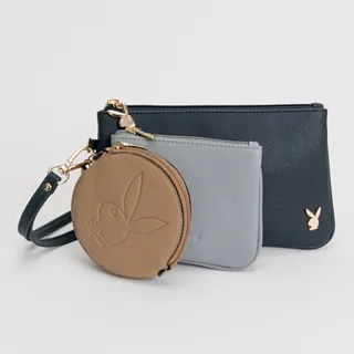 PLAYBOY - 二合一證件套零錢包  Limelight系列 - 黑白色 歷史價格詳細信息