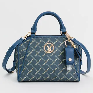 PLAYBOY - 後背包附長背帶 Fog迷霧系列 - 藍色 歷史價格詳細信息