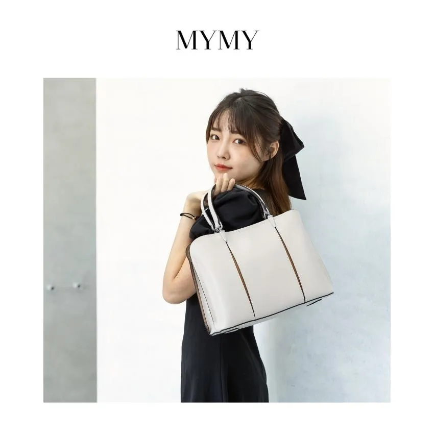 MYMY 經典時尚 牛皮手提小包 (側背/肩揹/斜揹/拉鍊層/多色/真皮/雙背帶) 歷史價格詳細信息