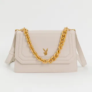 PLAYBOY - 翻蓋斜背包 Focus系列 - 酒紅色 歷史價格詳細信息