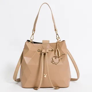 【PLAYBOY】水桶包附長背帶  Micky and Bunny系列(黑色) 歷史價格詳細信息