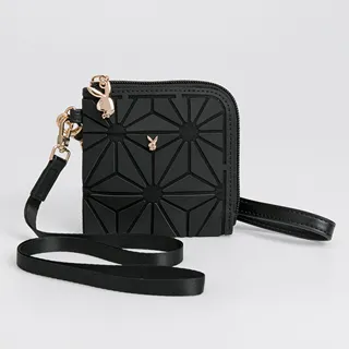 【PLAYBOY】零錢包附手挽帶 Breeze系列(黑色) 歷史價格詳細信息