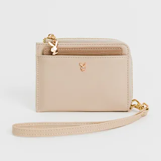 PLAYBOY - 卡片夾附手挽帶 Oat Milk Macchiato系列 - 咖啡色 歷史價格詳細信息