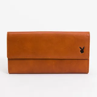 【PLAYBOY】翻蓋長夾  Leather系列(咖色) 歷史價格詳細信息