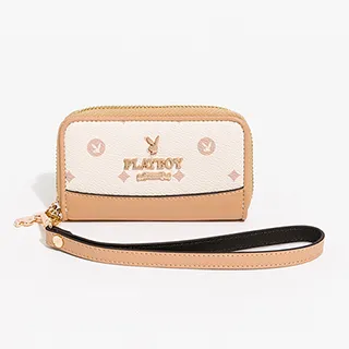 【PLAYBOY】零錢包附手挽帶 Breeze系列(黑色) 歷史價格詳細信息