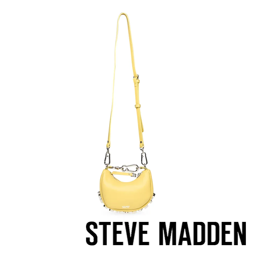 【STEVE MADDEN】BRISKY-C 壓紋手提斜背月亮包(黑色) 歷史價格詳細信息