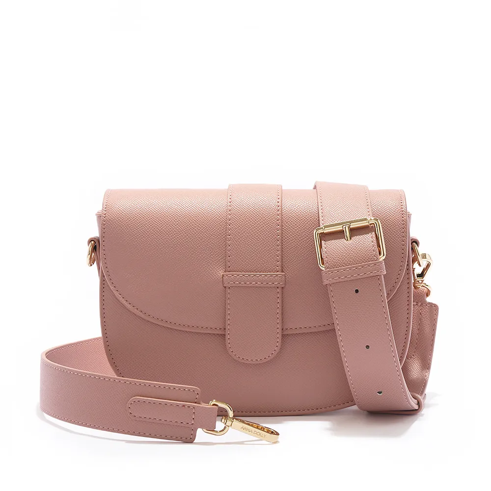 ANNA DOLLY 清新知性puregirl馬鞍斜背包 玫瑰奶昔 歷史價格詳細信息