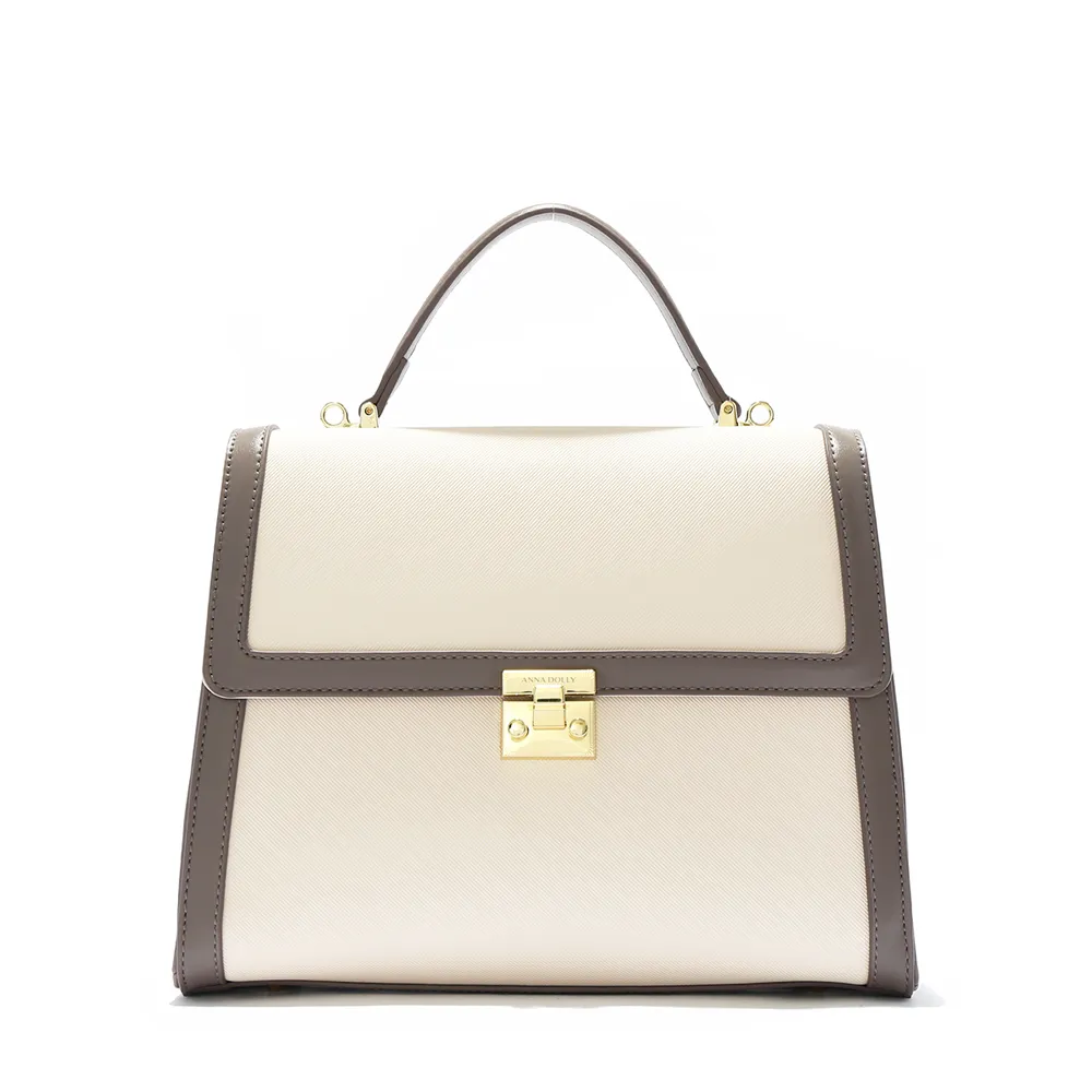 ANNA DOLLY 法式簡約條紋撞色背帶 棕綠 歷史價格詳細信息