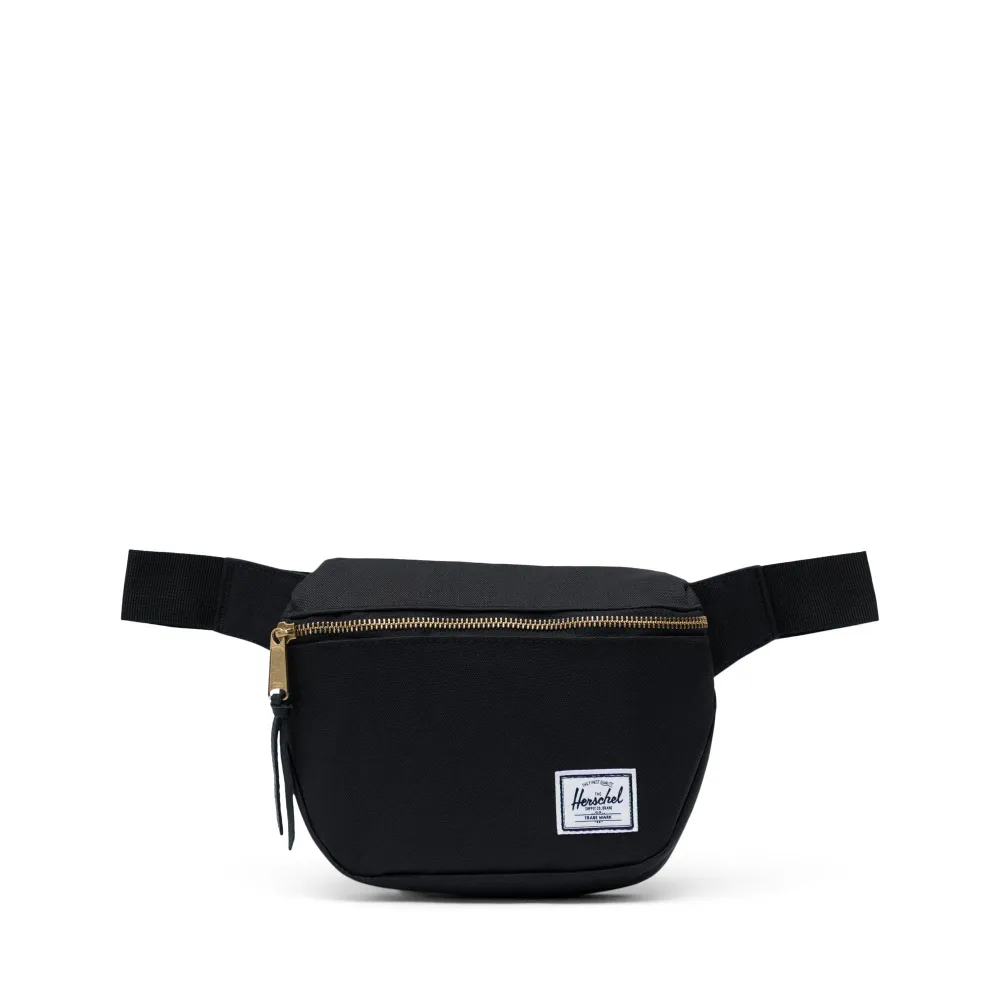 【Herschel】Fifteen 腰包 側背包 拉鍊 輕量 2L - 消光黑 歷史價格詳細信息