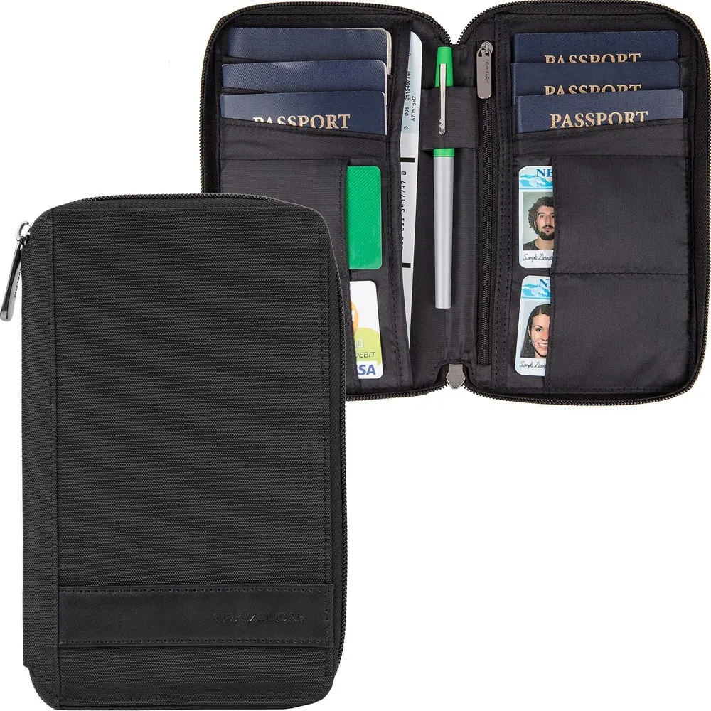 TRAVELON 簡約三層防盜斜背包(黑) 歷史價格詳細信息