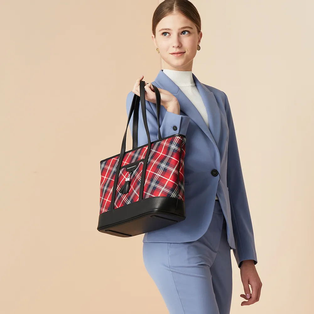 【金安德森】TASSEL 經典格紋2way托特包-黑色 歷史價格詳細信息