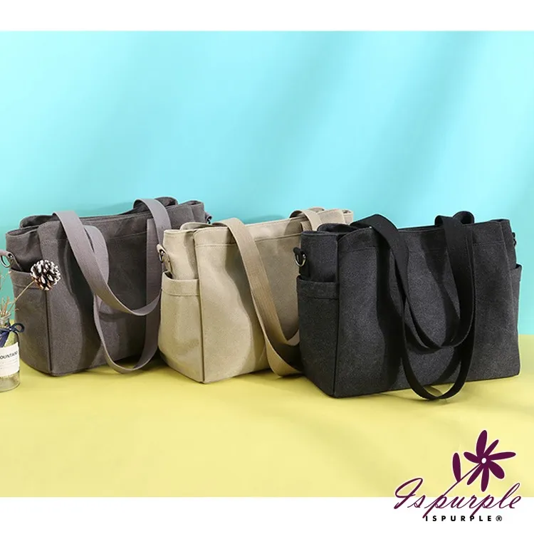 【iSPurple】復古拖特＊手提立體帆布單肩包/顏色可選 歷史價格詳細信息
