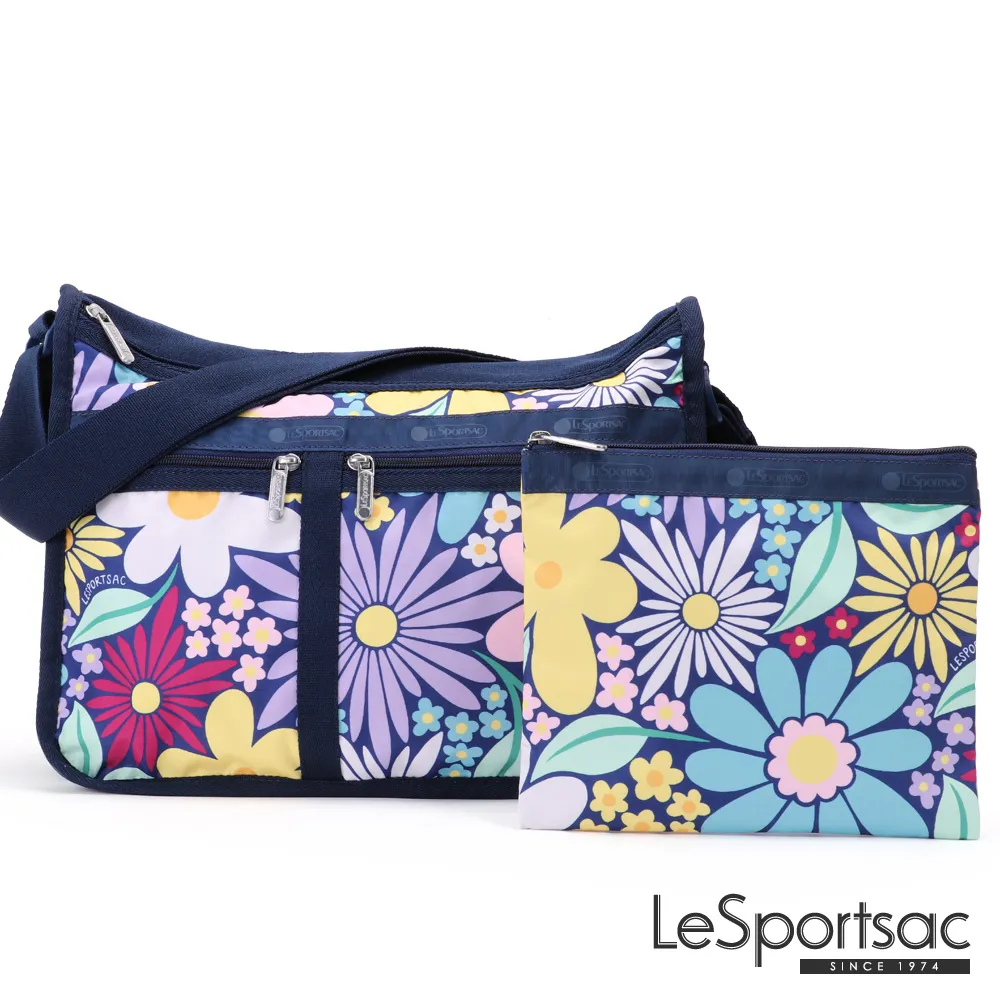 LeSportsac - Standard 雙口袋A4大書包-附化妝包 (極簡黑) 7507PB R086 歷史價格詳細信息
