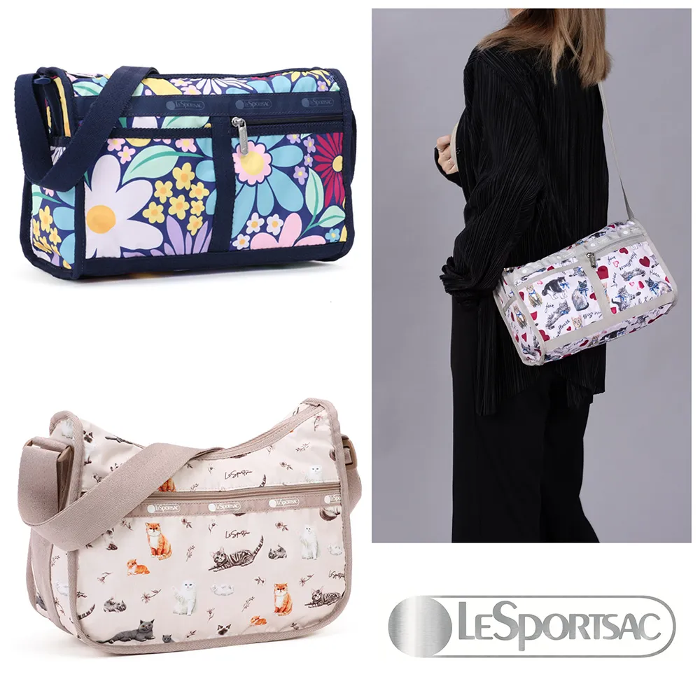 LeSportsac - Standard 雙口袋A4大書包-附化妝包 (極簡黑) 7507PB R086 歷史價格詳細信息