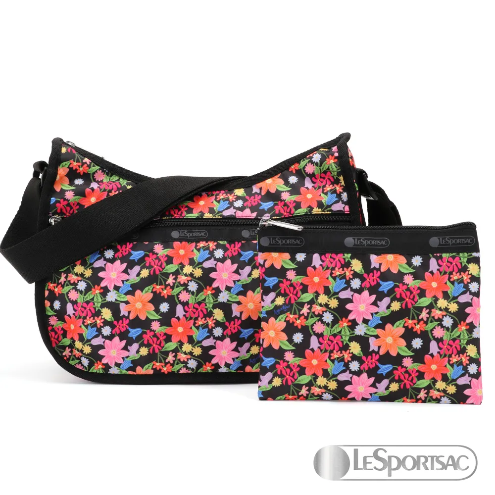 LeSportsac - Standard 側背水餃包/流浪包 (極簡黑) 7520P R086 歷史價格詳細信息