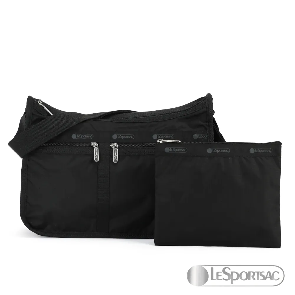 LeSportsac - Standard 雙口袋A4大書包-附化妝包 (極簡黑) 7507PB R086 歷史價格詳細信息