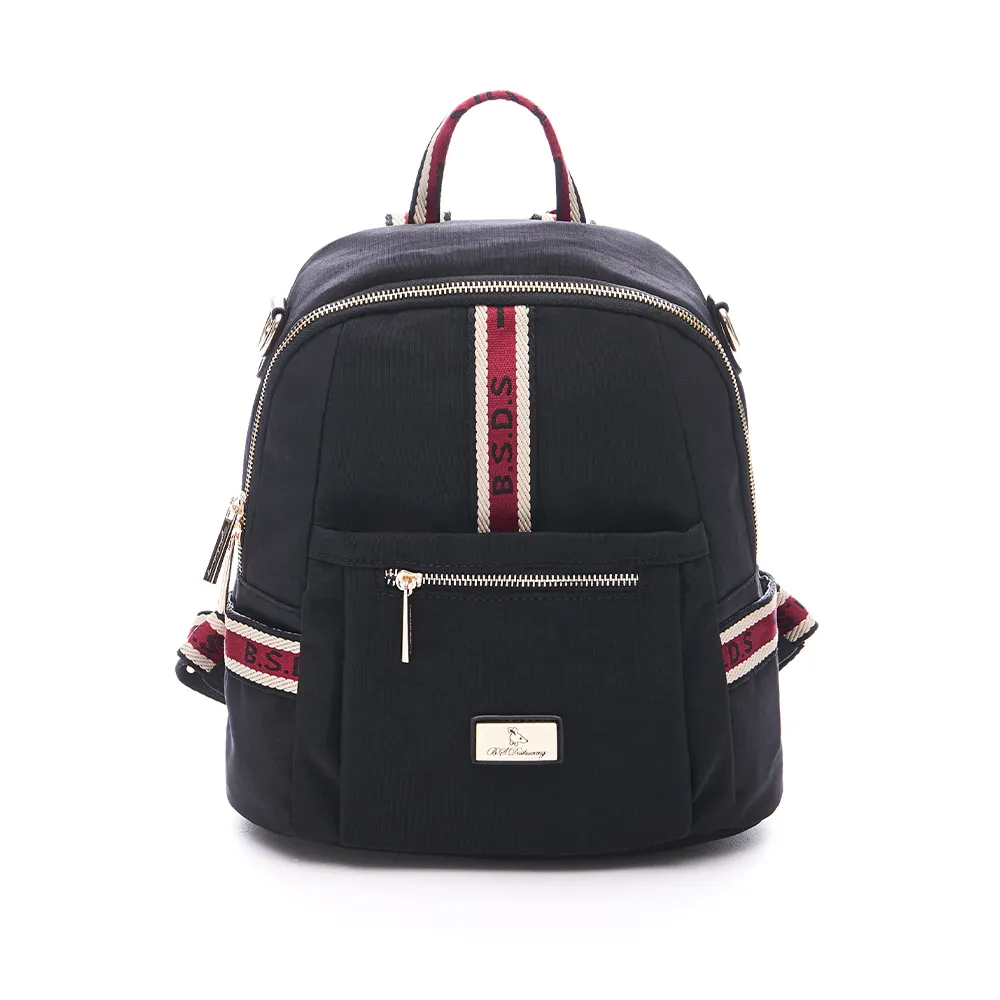 B.S.D.S冰山袋鼠 - 非常莓好 - 織帶拼接手提兩用包 - 共兩色【7012】 歷史價格詳細信息