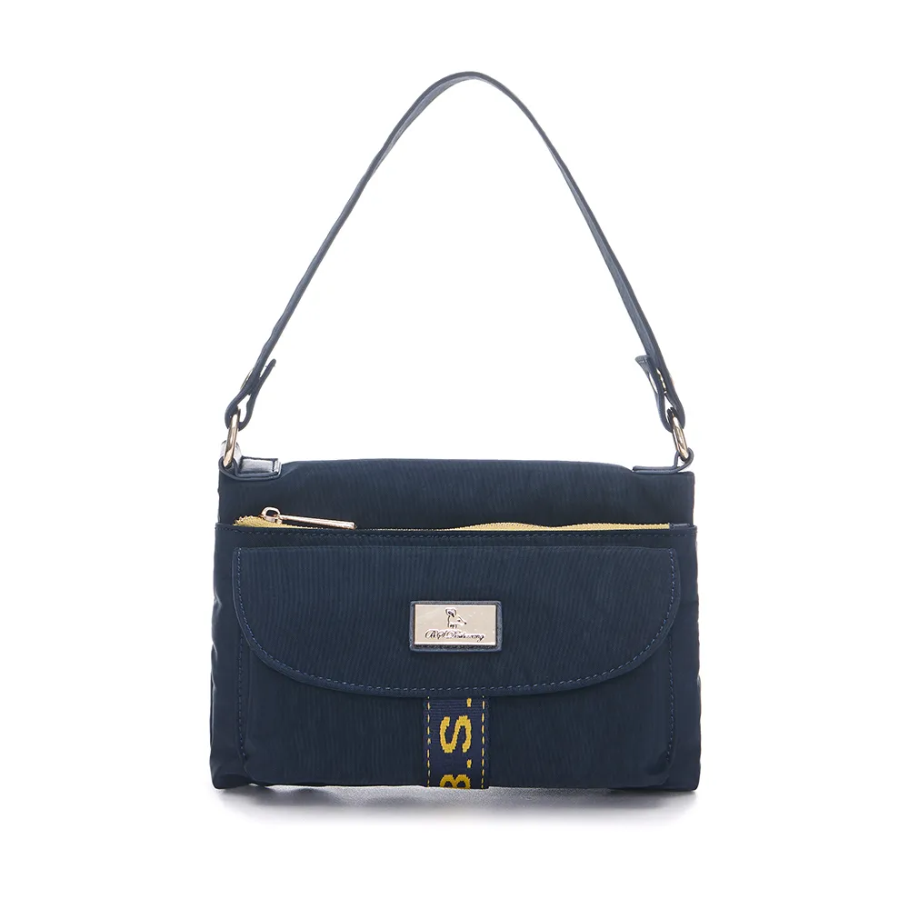 B.S.D.S冰山袋鼠 - 非常莓好 - 織帶拼接手提兩用包 - 共兩色【7012】 歷史價格詳細信息