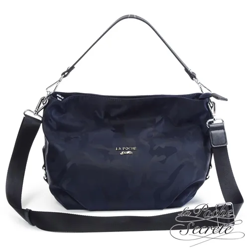La Poche Secrete後背包 輕盈時尚真皮尼龍2WAY後背包-百搭黑 歷史價格詳細信息
