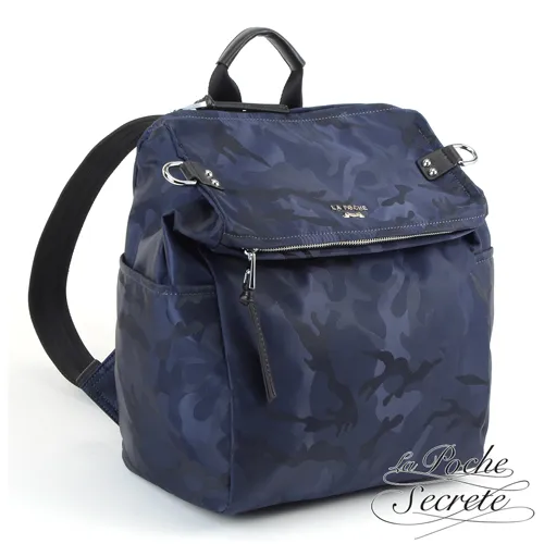 La Poche Secrete後背包 輕盈時尚真皮尼龍2WAY後背包-百搭黑 歷史價格詳細信息