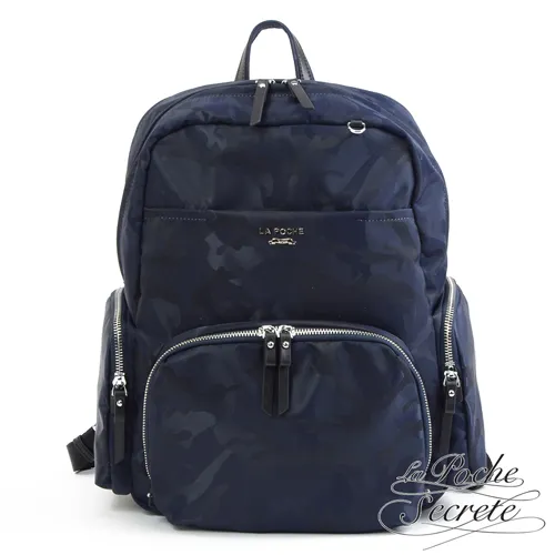 La Poche Secrete後背包 輕盈時尚真皮尼龍2WAY後背包-百搭黑 歷史價格詳細信息